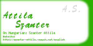 attila szanter business card